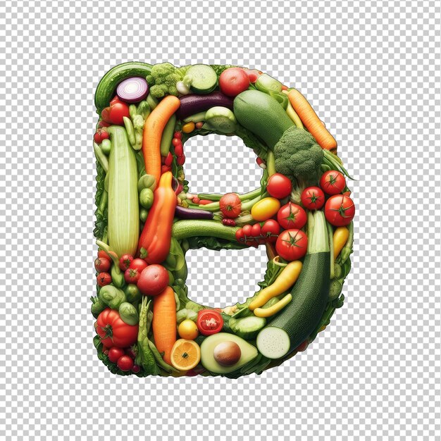 PSD fresh market alphabet png