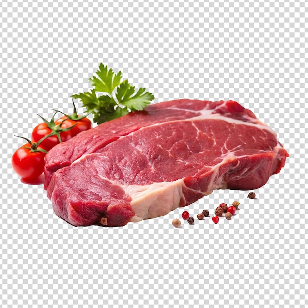 透明な背景に隔離された新鮮な肉 png