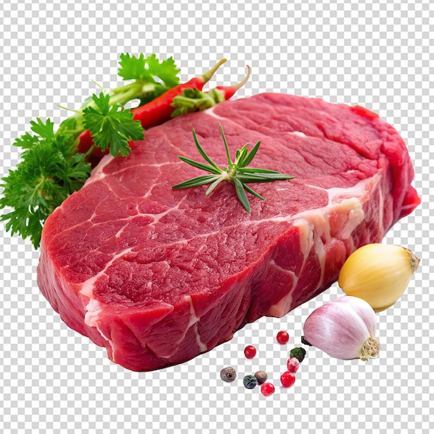 透明な背景に隔離された新鮮な肉 png