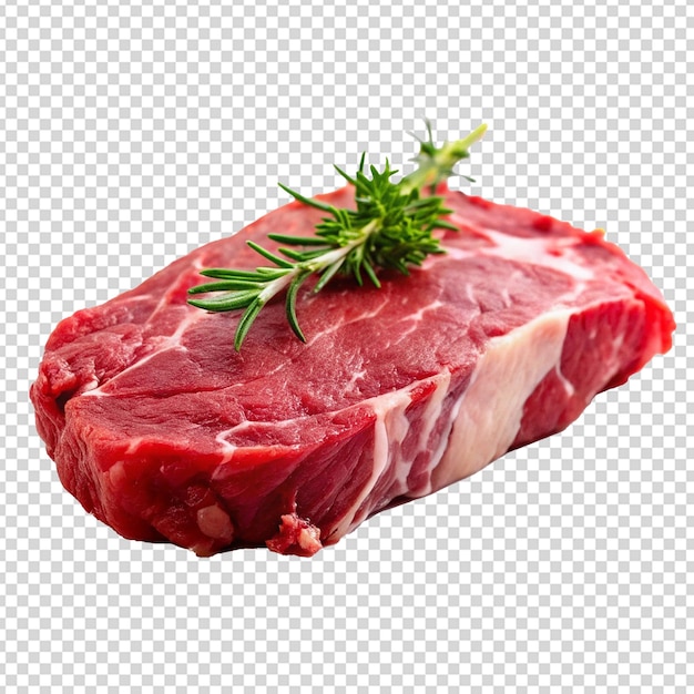 透明な背景に隔離された新鮮な肉 png