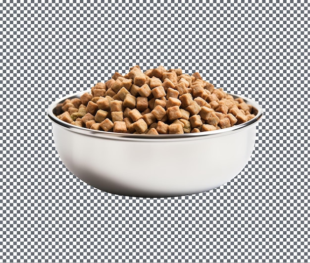 Fresh metal bowl isolated on transparent background