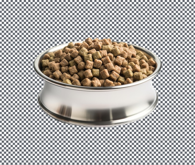Fresh metal bowl isolated on transparent background