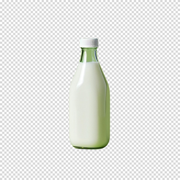 Fresh milk isolated on transparent background