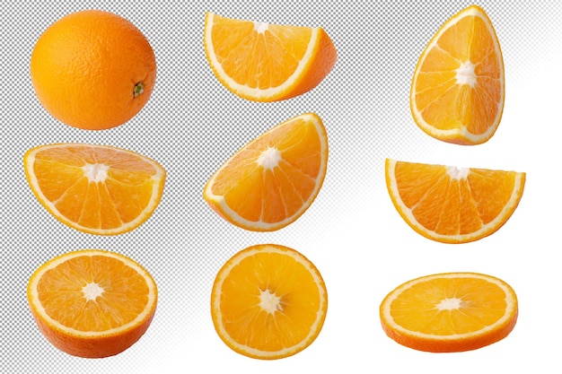 Fresh orange fruit isolated 