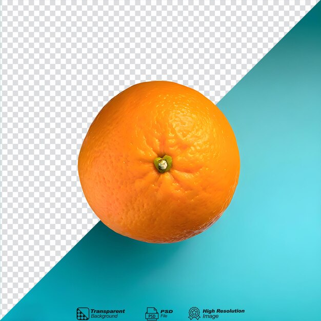 Fresh orange isolated on transparent background