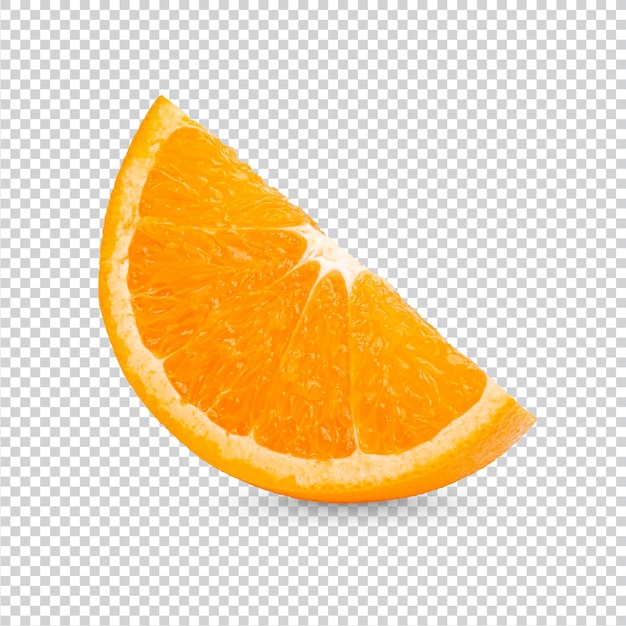 PSD fresh orange sliced isolated premium psd