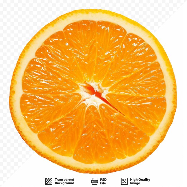 Fresh orange on white isolated background