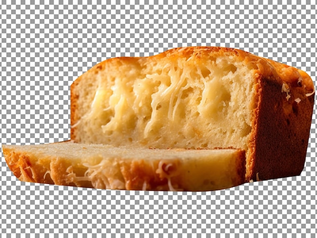 PSD 透明な背景に分離された新鮮なパルメザン チーズのパン