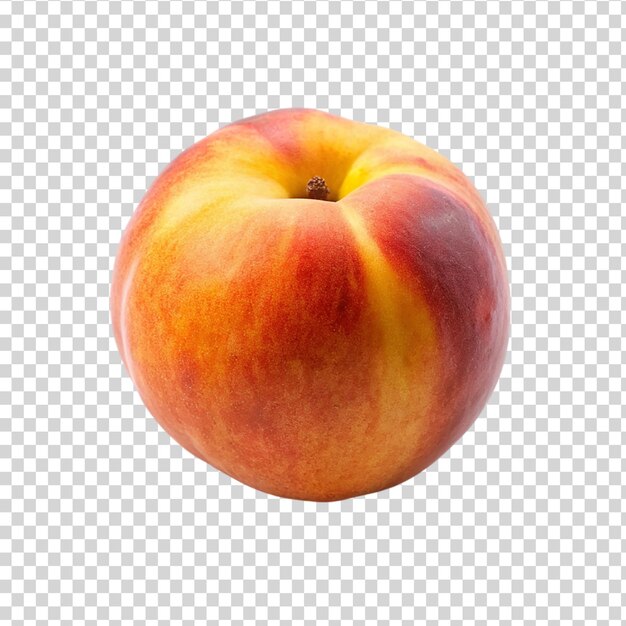 PSD fresh peach isolated on transparent background