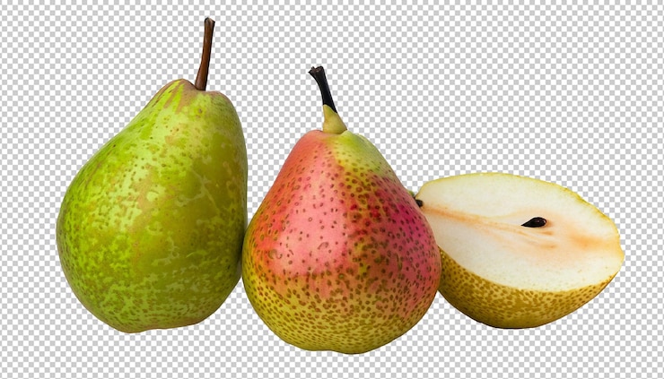 PSD fresh pear on alpha layer