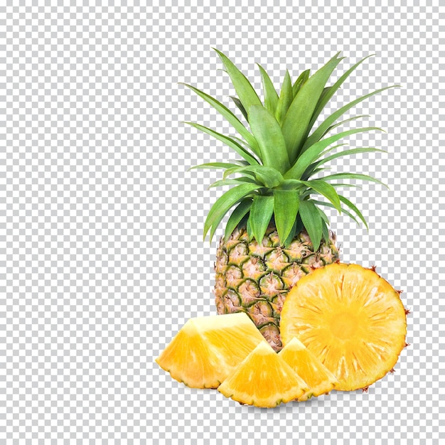 PSD fresh pineapple isolated premium psd