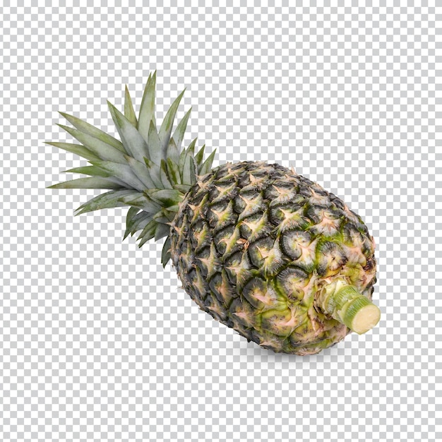 Ananas fresco isolato premium psd