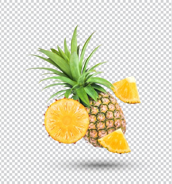 PSD ananas fresco isolato