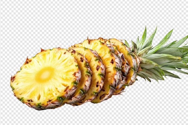Fresh Pineapple with Isolated Background with isolated on transparent background