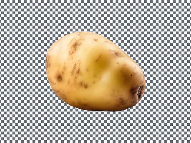 PSD fresh potato isolated on a transparent background