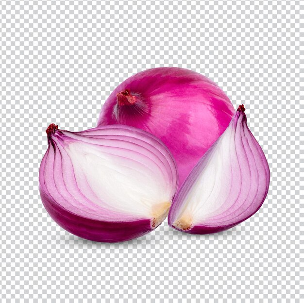 Fresh red onion isolated premiun psd