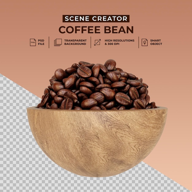 Fresh roasted coffee beans scene creator