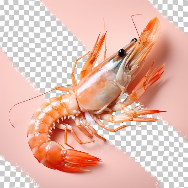 PSD fresh seafood on transparent background