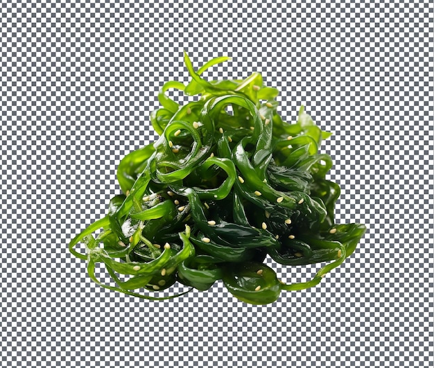 PSD fresh seaweed salad isolated on transparent background