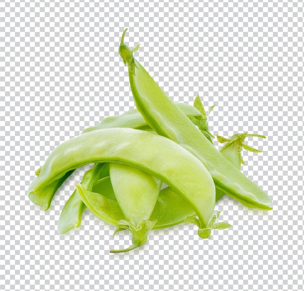 PSD fresh snow peas isolated premium psd