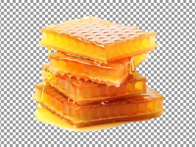 Fresh tasty honey coms isolated on transparent background