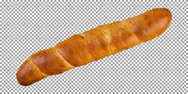 PSD fresh tasty stick bread isolated on transparent background