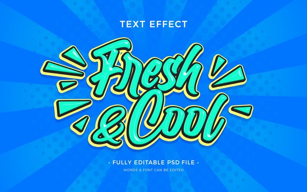 PSD fresh text effect