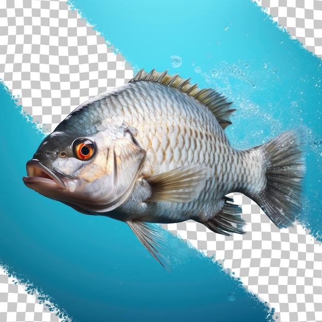 Fresh tilapia transparent background