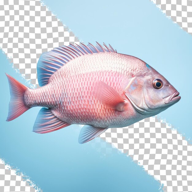 PSD fresh tilapia transparent background