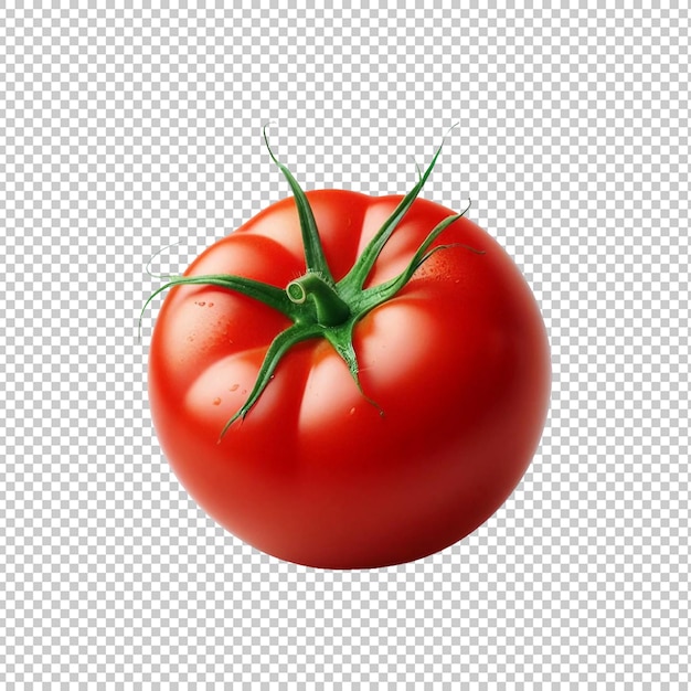 PSD fresh tomato fruit isolated on transparent background ai generative