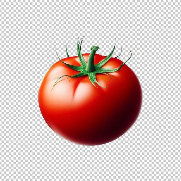 PSD fresh tomato fruit isolated on transparent background ai generative