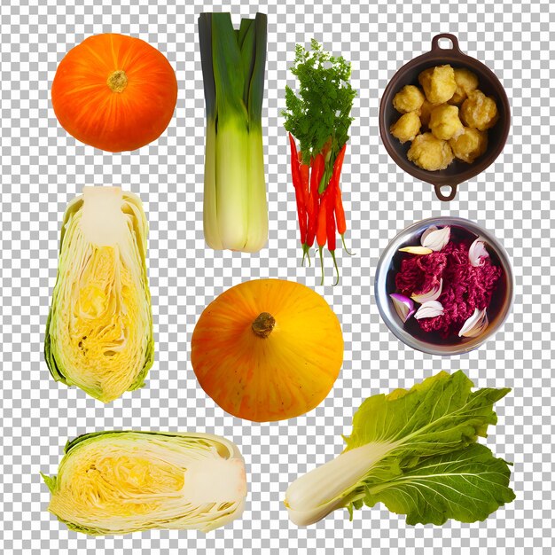 Fresh vegetable fennel sliced isolated on transparent background