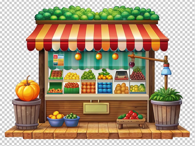 Fresh vegetable stall