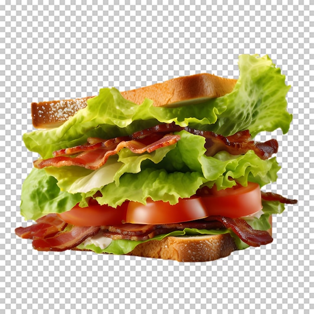 PSD panino con verdure fresche png isolato su sfondo trasparente