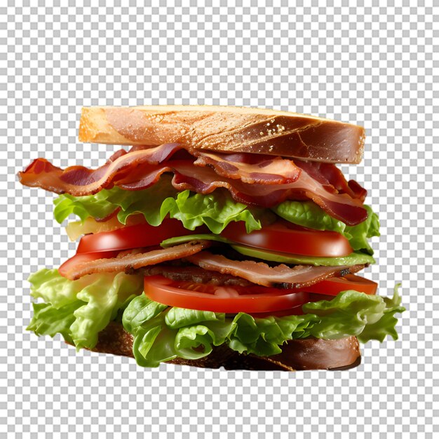 Panino con verdure fresche png isolato su sfondo trasparente