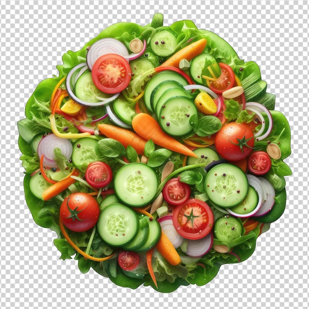 PSD fresh and vibrant salad png