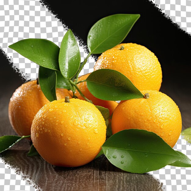 PSD fresh vibrant tangerines rich in vitamin c a nutritious choice for vegetarians transparent background