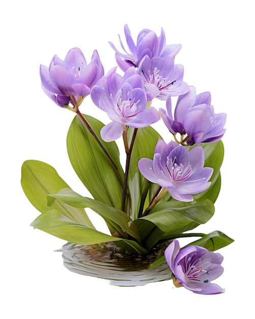 Fresh water hyacinth eichhornia crassipes isolated