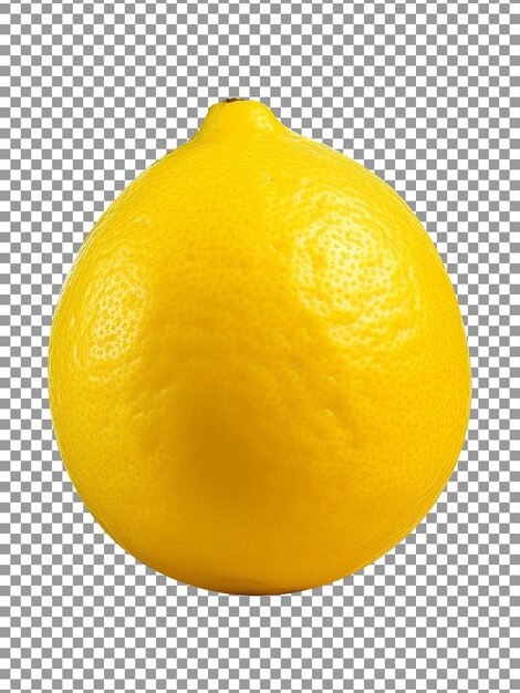 PSD fresh whole yellow lemon isolated on transparent background