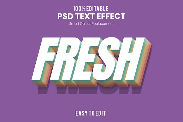 PSD fresh3d text effect