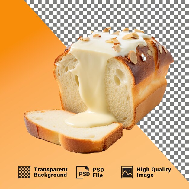 PSD freshjly bun bread isolated on a transparent background