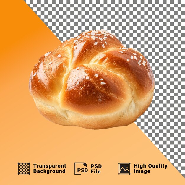 PSD freshjly bun bread isolated on a transparent background