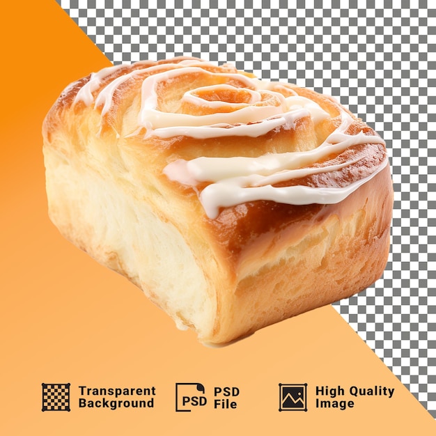 PSD freshjly bun bread isolated on a transparent background