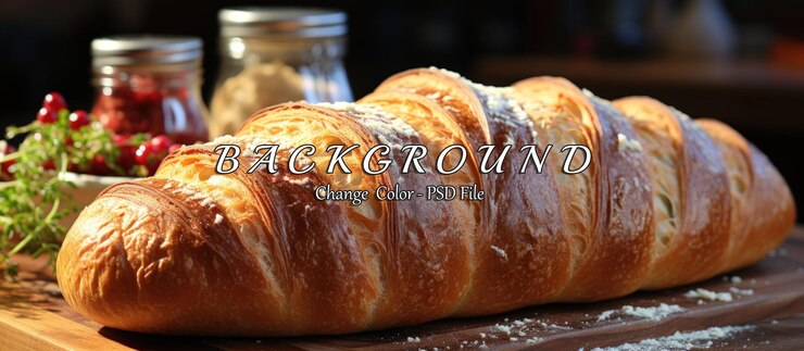 PSD freshly baked bread