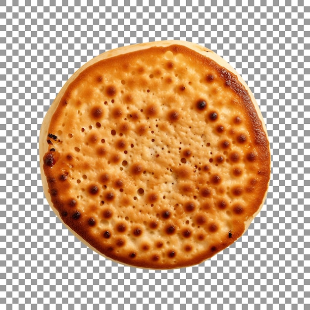 Freshly baked british bread loaf isolated on transparent background