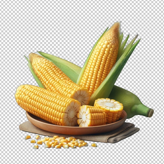 PSD freshly harvested corn png
