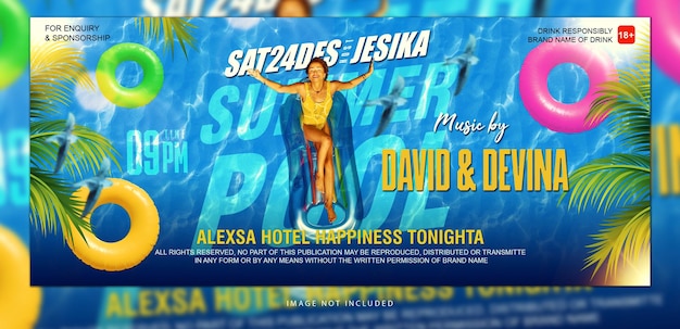 friday night party banner template