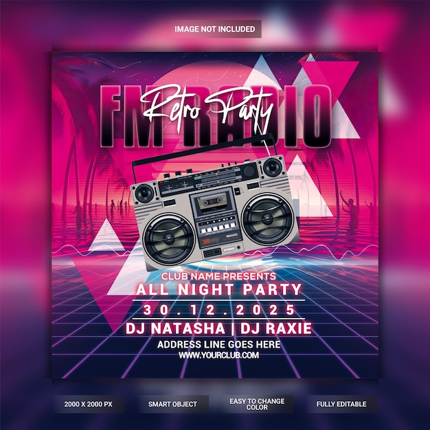 Friday Night Party Flyer