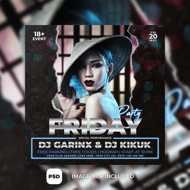 Friday Party DJ Poster