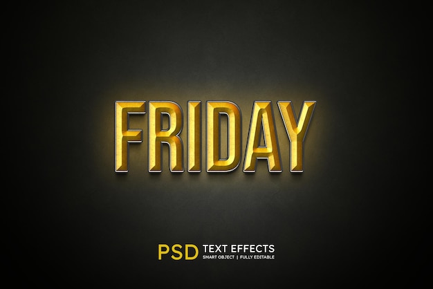 Friday_text_style_effect